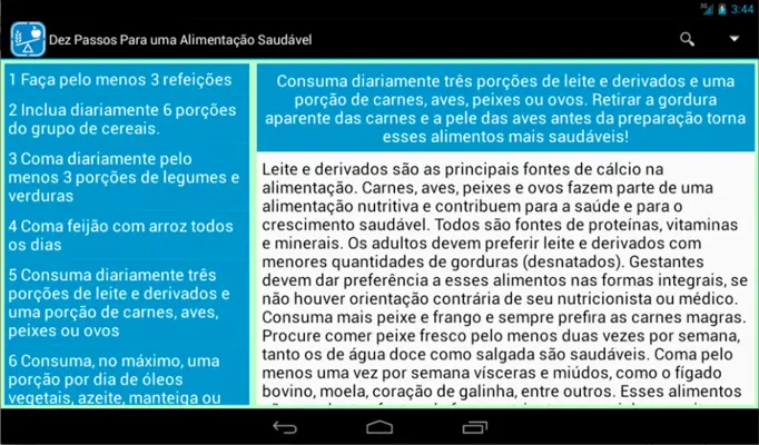 Guia Nutricional android App screenshot 0