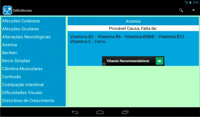 Guia Nutricional android App screenshot 3